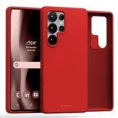 Etui i futerały do telefonów - Etui MERCURY Pure Magsafe Silicone do Samsung Galaxy S25 Ultra Czerwony - miniaturka - grafika 1