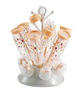 Ściereczki, gąbki, czyściki - Beaba Beaba, Suszarka do butelek i smoczków, Nude/Coral - miniaturka - grafika 1