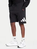 Spodenki męskie - adidas Szorty sportowe Essentials Big Logo JE8956 Czarny Regular Fit - miniaturka - grafika 1