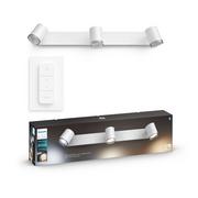 Systemy inteligentnych domów - Philips Hue Philips Hue White ambiance Kinkiet Adore potrójny biały - miniaturka - grafika 1