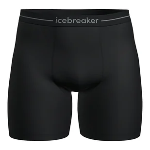 Bokserki męskie Icebreaker Merino Anatomica Long Boxers Black  XXL - Majtki męskie - miniaturka - grafika 1