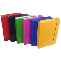 Ziemia Obiecana Teczka box z gumką czerwona - Teczki i skoroszyty - miniaturka - grafika 1