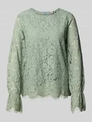 Bluzki damskie - Bluzka o kroju regular fit z frędzlami model ‘PERLA’ - miniaturka - grafika 1