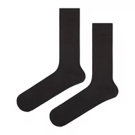 Skarpetki męskie - Skarpety wełniane grube ciemnoszare gładkie EM 8 - EM Men's Accessories - miniaturka - grafika 1