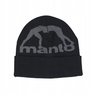 Czapka Zimowa Beanie Manto Big Logo Czarna R. Uniwersalny - Czapki damskie - miniaturka - grafika 1