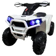 Pojazdy elektryczne dla dzieci - Quad J8 biały na akumulator, quady dla dzieci muzyka światła - miniaturka - grafika 1