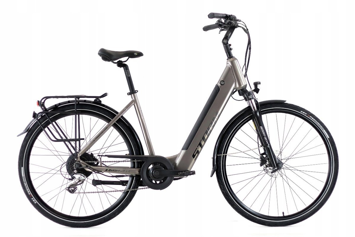 Rower elektryczny STORM E-DIAMOND DEEP 2.0 LADY złoty grafit 17