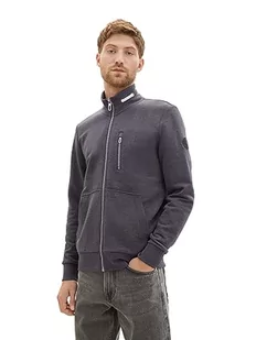 TOM TAILOR Bluza męska, 11086 – Dark Grey Melange, XXL - Bluzy męskie - miniaturka - grafika 1