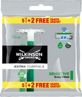 Maszynki do golenia i wkłady - Jednorazowe maszyny Wilkinson Sword Extra 2 Essential Sensitive 5+2szt (4027800077137) - miniaturka - grafika 1