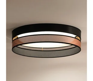 Duolla-LED Plafon ROLLER DUO SHINY LED/24W/230V śr. 45 cm czarny/miedziany - Lampy sufitowe - miniaturka - grafika 1