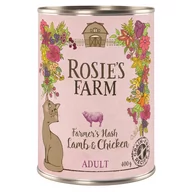 Mokra karma dla kotów - Pakiet Rosie's Farm Adult, 12 x 400 g - Jagnięcina i kurczak - miniaturka - grafika 1