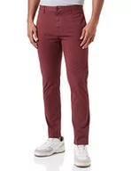 Spodenki męskie - HUGO Męskie spodnie David222D Trousers_Flat, Dark Brown204, 31W / 34L - miniaturka - grafika 1