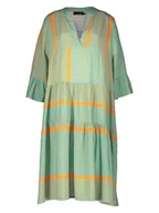 Sukienki - miss goodlife Sukienka w kolorze musztardowo-turkusowym - miniaturka - grafika 1