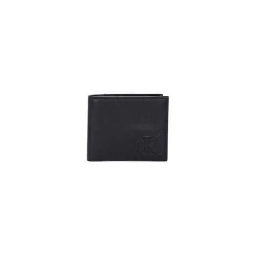 Calvin Klein Jeans Męskie portfele LV04G1071G rzeźbione wrażenie billfold, czarne (czarne), jeden rozmiar, czarny (czarny), Rozmiar Uniwersalny
