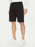 Spodenki damskie - Tommy Hilfiger Szorty sportowe UM0UM03452 Czarny Regular Fit - miniaturka - grafika 1