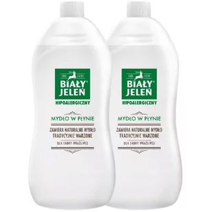Pollena Bialy Jelen Mydło w kostce hipoalergiczne w plynie 2000ml - Mydła - miniaturka - grafika 4