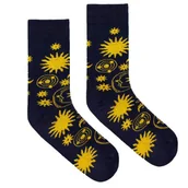 Skarpetki męskie - Skarpetki z bawełny organicznej - Światła dnia i nocy - KABAK 42-46 - miniaturka - grafika 1