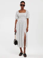 Sukienki - BIG STAR Sukienka w kolorze białym - miniaturka - grafika 1