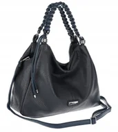 Torebki damskie - Torebka Damska Włoskiej marki CHARRO Worek listonoszka A4 CH819 granatowa - miniaturka - grafika 1