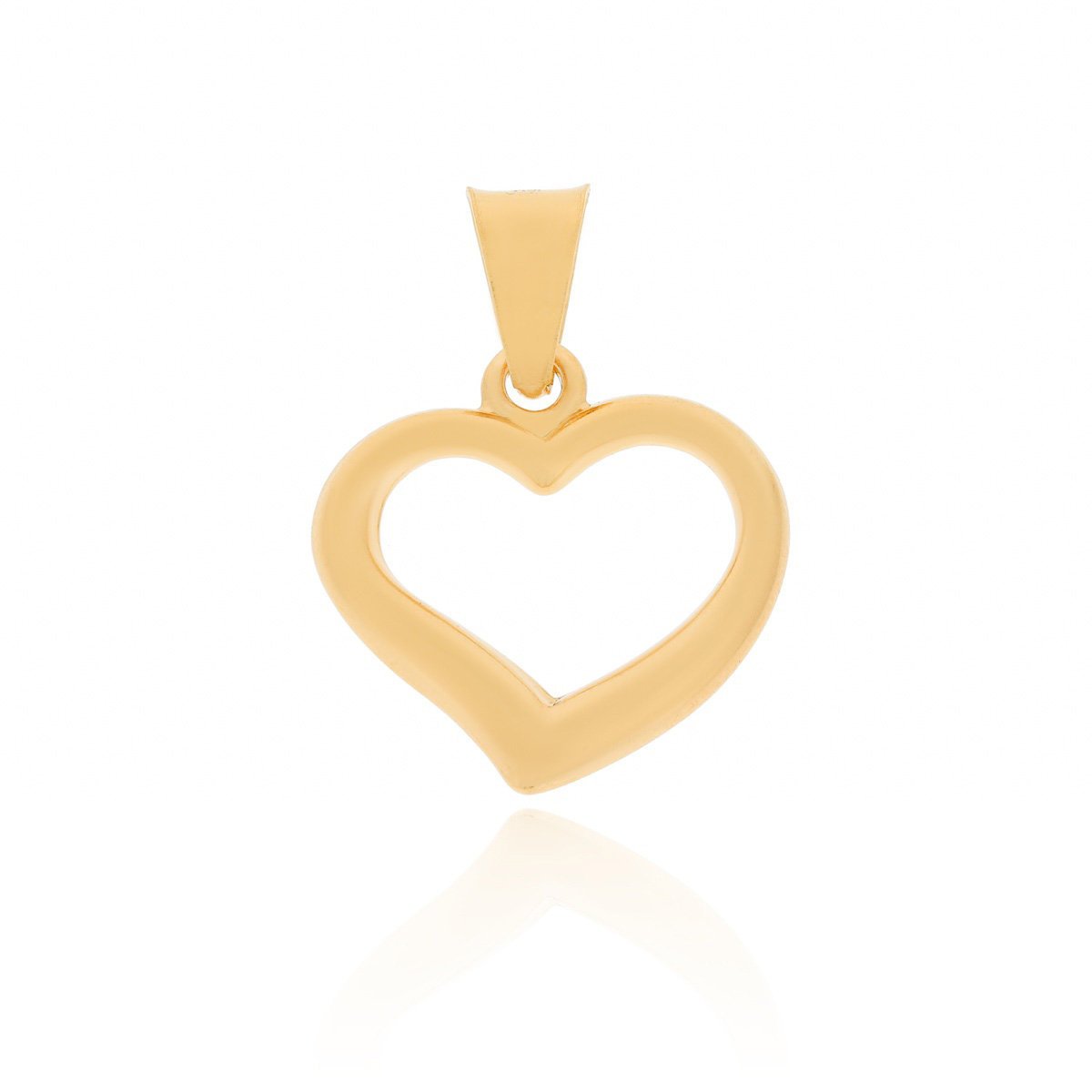 Srebrna pozłacana zawieszka wisiorek serce serduszko pr. 925