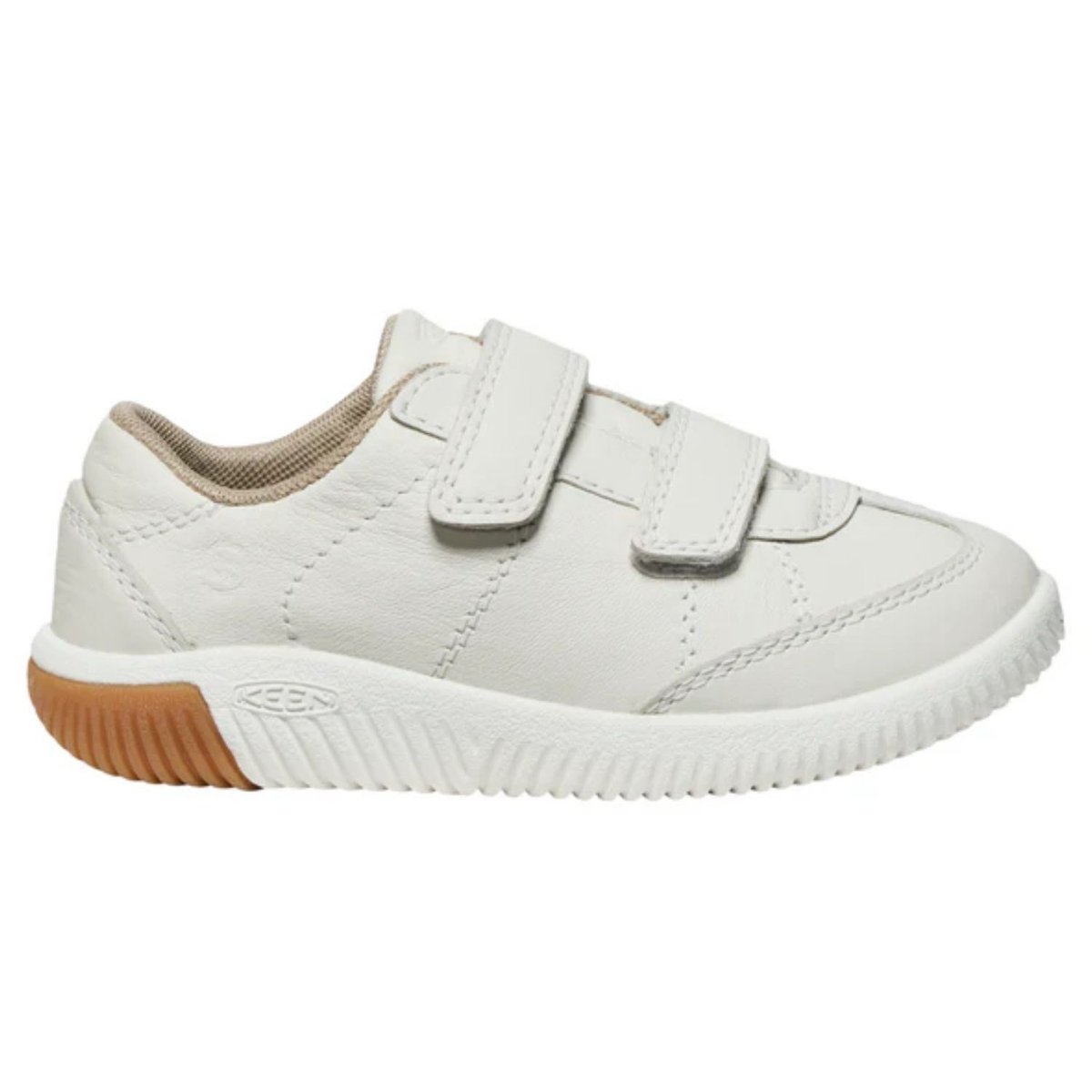 Buty dziecięce Keen NX Knit T-Toe DS skórzane na rzepy białe-25,5