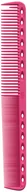 Szczotki i grzebienie do włosów - YSPark Professional 339 Grzebienie tnące Różowe (4981104356100) - miniaturka - grafika 1