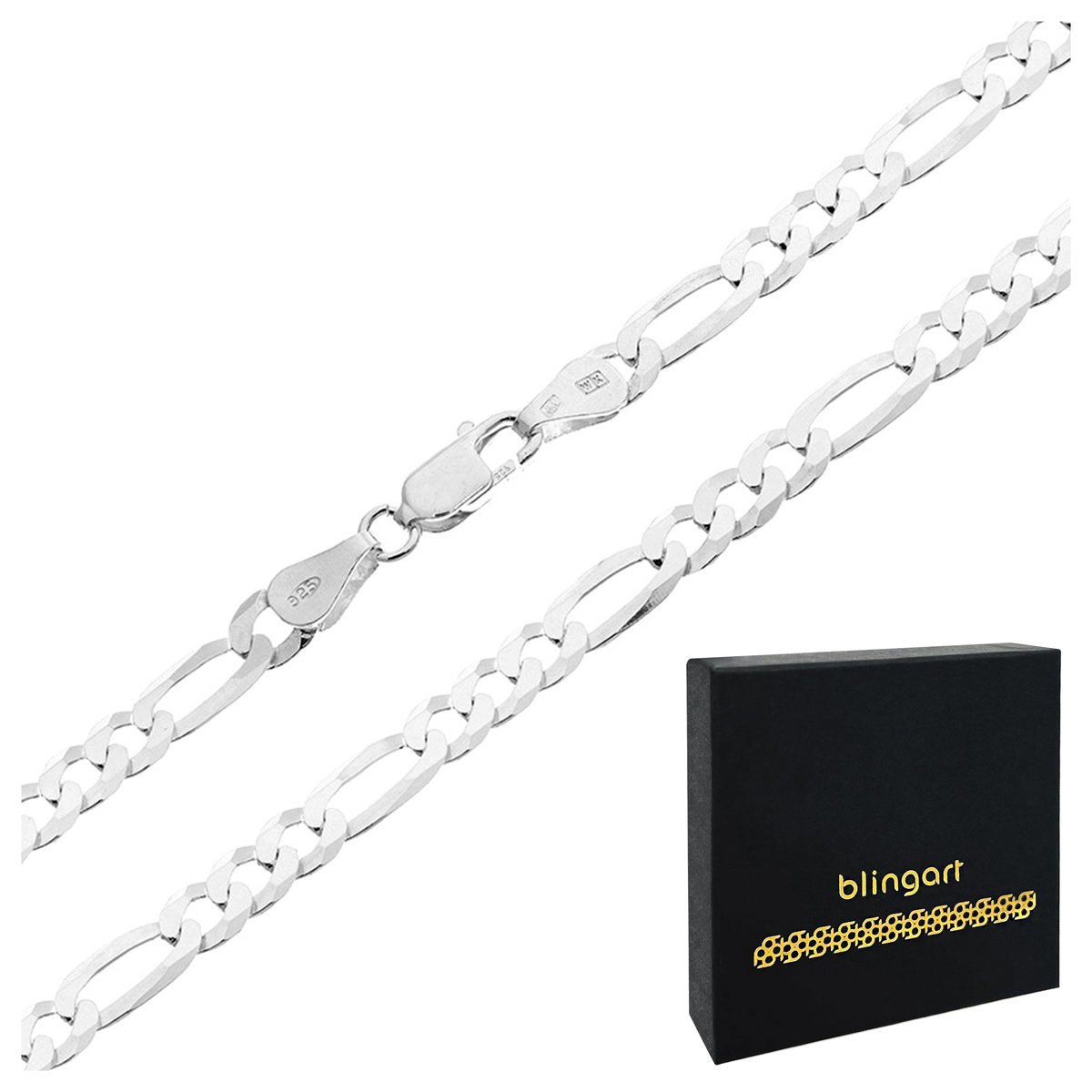 Łańcuszek srebrny męski FIGARO 2mm 50cm srebro 925