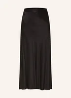 Spódnice - Milano Italy Spódnica Satynowa schwarz - miniaturka - grafika 1