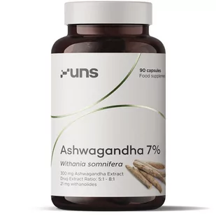 UNS Ashwagandha Extract 7% 90caps - Witaminy i minerały dla sportowców - miniaturka - grafika 1