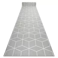 Dywany - CHODNIK podgumowany CUBE kostka, guma szary 80 cm, 80x410 cm - miniaturka - grafika 1
