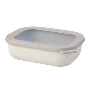 Mepal Mepal Cirqula Oblong Nordic White 1 L Popielata Miska Kuchenna Plastikowa Z Pokrywką - Miski i półmiski - miniaturka - grafika 1
