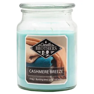 Świeca zapachowa 2 knoty w szkle Candle Brothers 510 g - Kaszmir Cashmere Breeze - Świece - miniaturka - grafika 1
