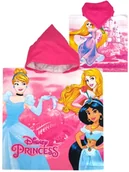 Okrycia kąpielowe dla dzieci - Ponczo kąpielowe z kapturem ręcznik Ksiezniczki Disney Microfibra - miniaturka - grafika 1