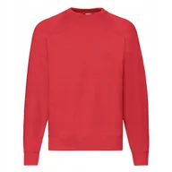 Bluzy męskie - Bluza Męska Raglan Sweat Czerwony r. XL - miniaturka - grafika 1