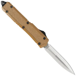 Nóż automatyczny Dulotec OTF Tactical Brown Aluminum, Satin 3Cr13MoV (K188A-BR) - Noże - miniaturka - grafika 3