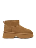 Śniegowce damskie - Badura Śniegowce EO-ANIKA-TS6302-01 Brązowy - miniaturka - grafika 1