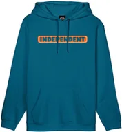 Bluzy męskie - bluza męska INDEPENDENT BAR LOGO HOOD Harbour Blue - miniaturka - grafika 1