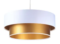 Lampy stojące - Złoto-biała lampa wisząca w stylu glamour - 5X S420 Cunis - miniaturka - grafika 1