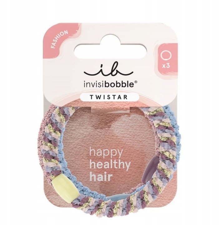 Invisibobble INVISIBOBBLE_Twistar gumki do włosów plecione Lavender Braids 3szt.