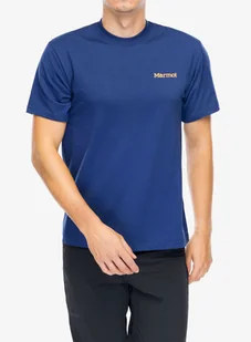 Koszulka bawełniana Marmot Crayon M Dot Tee SS - twilight blue - Czapki męskie - miniaturka - grafika 1