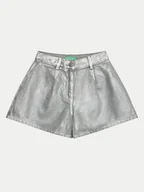 Spodenki damskie - United Colors Of Benetton Szorty materiałowe 48UHC903D Szary Regular Fit - miniaturka - grafika 1