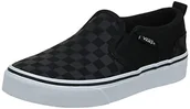 Koszulki i topy damskie - Vans Asher niski top dla chłopców, Czarny Checker Black Black, 30.5 EU - miniaturka - grafika 1