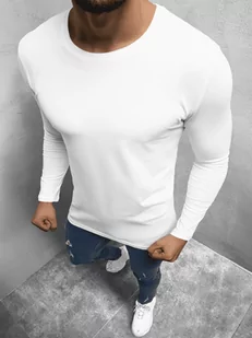 LONGSLEEVE MĘSKI BIAŁY OZONEE O/1209Z - Ozonee - Koszulki męskie - miniaturka - grafika 1
