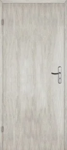 vidaXL Drzwi wewnętrzne lewe pełne dąb srebrny Milano 80 cm - Drzwi wewnętrzne - miniaturka - grafika 1