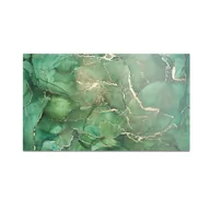Deski do krojenia - Szklana deska kuchenna HOMEPRINT Oryginalny marmur zielony 60x52 cm - miniaturka - grafika 1