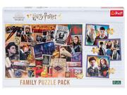 Puzzle - Trefl Puzzle Family Pack 3w1 z postaciami z bajek, 500 części (Wzór Harry Potter) 5900511931105 - miniaturka - grafika 1