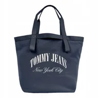 Torby sportowe - TOMMY HILFIGER TOREBKA DAMSKA TJW HOT SUMMER TOTE GRANATOWA - miniaturka - grafika 1