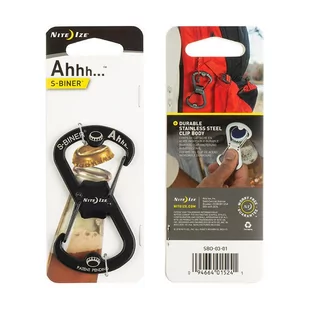 Nite Ize - S-Biner Ahhh Bottle Opener - Czarny - SBO-03-01 - Breloki - miniaturka - grafika 1