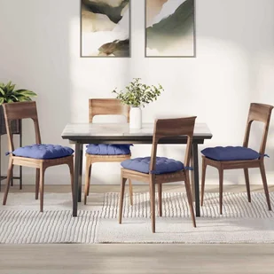 vidaXL Poduszki na siedziska 2 pcs Niebieski dżins 40 x 40 x 6 cm - Kołdry i poduszki dla dzieci - miniaturka - grafika 1