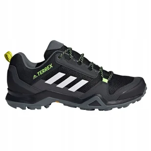 Buty Sportowe Męskie Trekkingowe adidas Terrex AX3 Górskie Czarne 45 1/3 - Buty trekkingowe męskie - miniaturka - grafika 1
